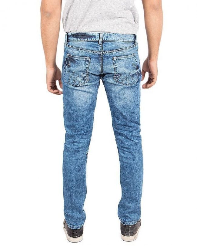 Asset Blue Tappered Jeans for Men - MD-069-A 3
