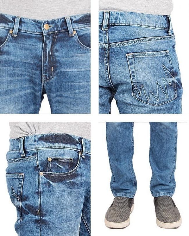 Asset Blue Tappered Jeans for Men - MD-069-A 6