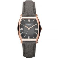 Fossil Black Leather Watch (Model No. ES3056)