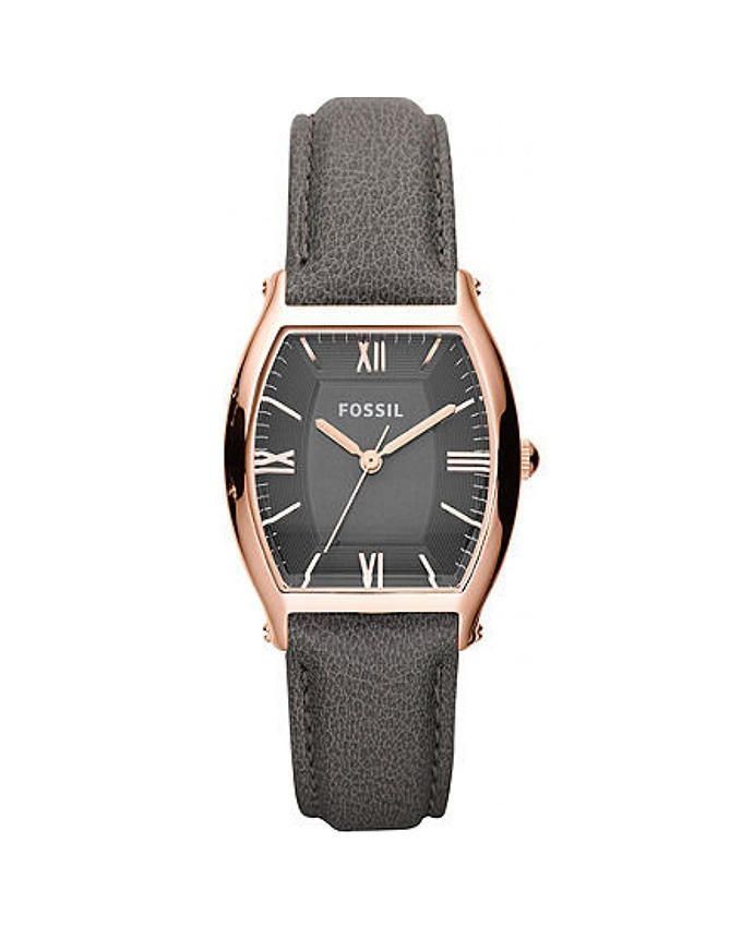 Fossil Black Leather Watch (Model No. ES3056)