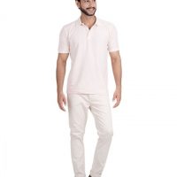 Gul Ahmed Light Pink Jersey Polo Shirt For Men - PKP-254 2