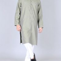 Junaid Jamshed Light Green Linen Kurta for Men - JJK-W-30105
